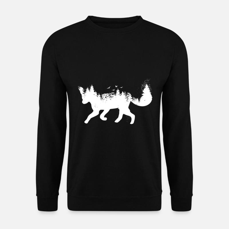 Fox - Unisex Sweatshirt - black
