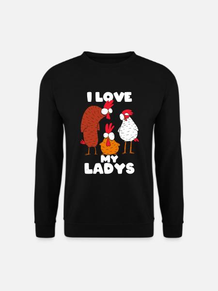 Huhn - Unisex Pullover - Schwarz