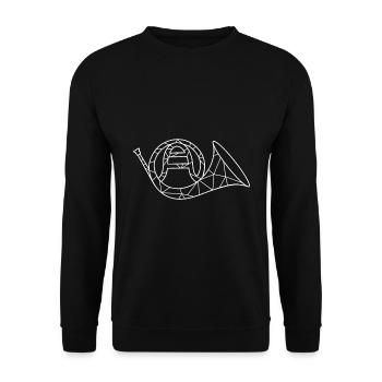 Waldhorn - Unisex Pullover - Schwarz - Vorne - Alina (178cm) & Michal (187cm)