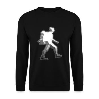 Wandern Abzeichen Alpen Wanderung Geschenkidee - Unisex Pullover - Schwarz - Vorne - Alina (178cm) & Michal (187cm)