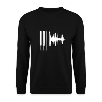 Keyboard - Unisex Sweatshirt - black - Front - Alina (178cm) & Michal (187cm)