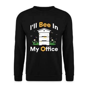 Apiculteur abeilles abeille miel cadeau - Sweat-shirt Unisexe - noir - Devant - Alina (178cm) & Michal (187cm)
