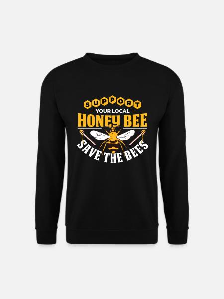 Beekeepers Bees Honey Bee Local honey - Unisex Sweatshirt - black