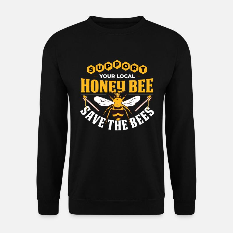Imker Bienen Honigbiene Lokaler Honig - Unisex Pullover - Schwarz