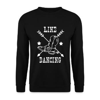 Line Dance - Unisex Pullover - Schwarz - Vorne - Alina (178cm) & Michal (187cm)