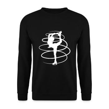 Figure skating skater - Unisex Sweatshirt - black - Front - Alina (178cm) & Michal (187cm)