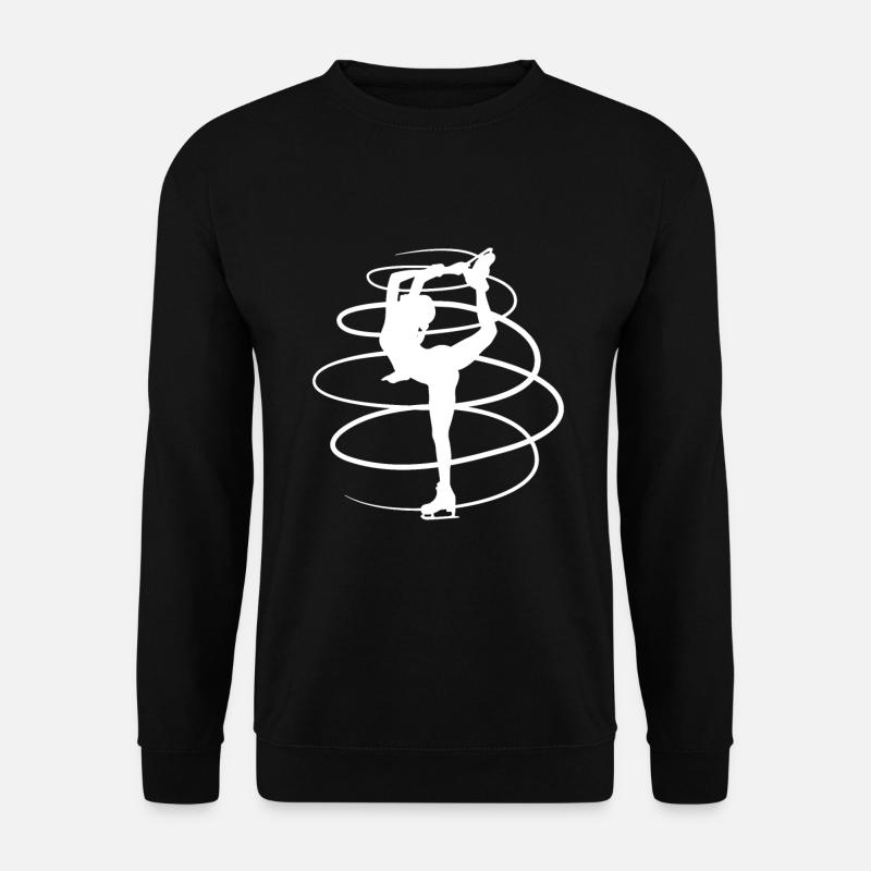 Eiskunstlauf Schlittschuh Eiskunstläuferin - Unisex Pullover - Schwarz