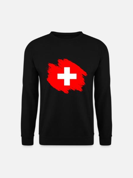 Schweiz T-shirt Geschenkidee - Unisex Pullover - Schwarz