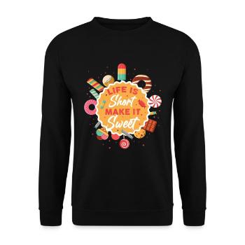 to bake - Unisex Sweatshirt - black - Front - Alina (178cm) & Michal (187cm)