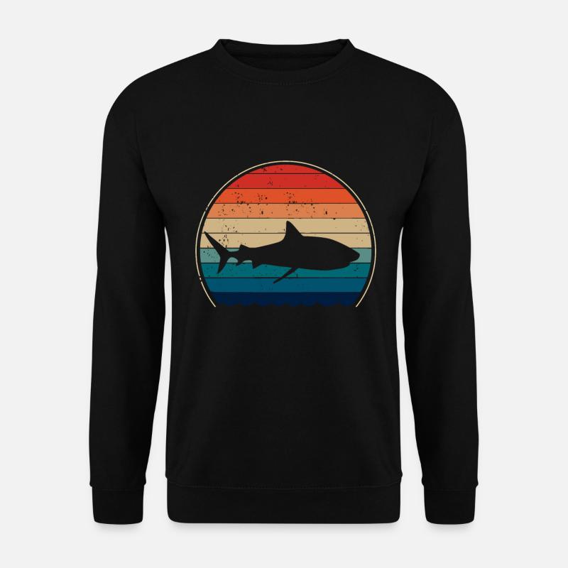 Hai Haie Retro Vintage - Unisex Pullover - Schwarz