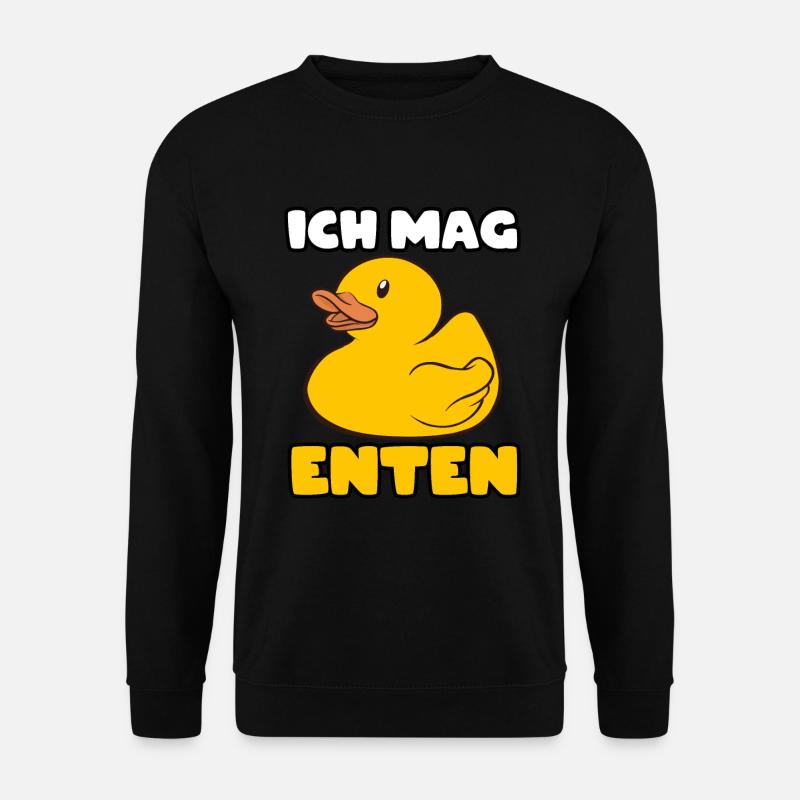 Ente Gelb Enten - Unisex Pullover - Schwarz
