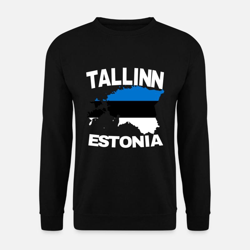 Tallinn Estonia - Unisex Pullover - Schwarz