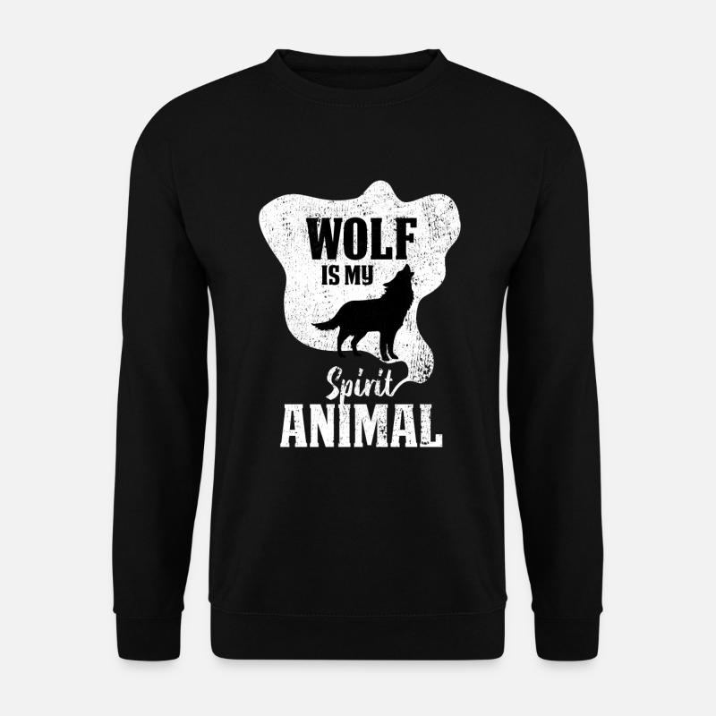 Wolf - Sweat-shirt Unisexe - noir