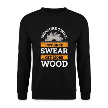 Carpenter joiner carpenter gift - Unisex Sweatshirt - black - Front - Alina (178cm) & Michal (187cm)