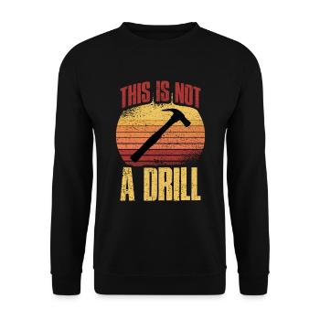 Carpenter joiner carpenter gift - Unisex Sweatshirt - black - Front - Alina (178cm) & Michal (187cm)