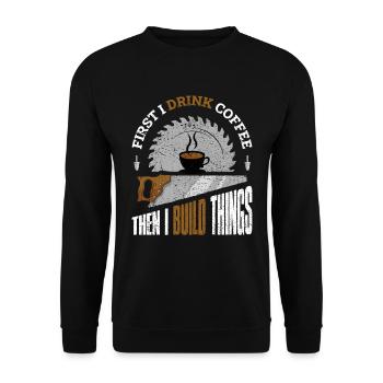 Carpenter joiner carpenter gift - Unisex Sweatshirt - black - Front - Alina (178cm) & Michal (187cm)
