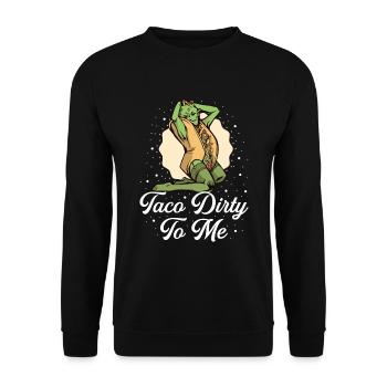 Tacos Mexikanisches Essen Burritos Nachos - Unisex Pullover - Schwarz - Vorne - Alina (178cm) & Michal (187cm)