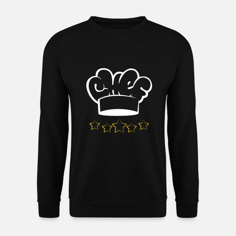 Chapeau de chef 5 étoiles Chef Chef - Sweat-shirt Unisexe - noir