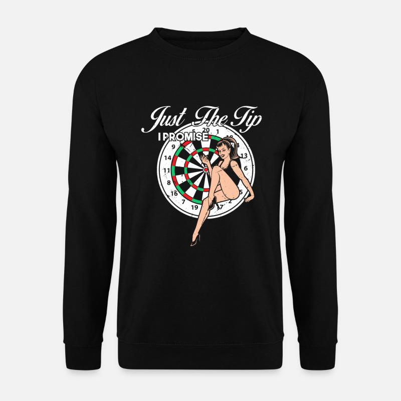 Darts saying design - Unisex Sweatshirt - black