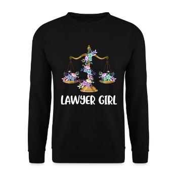 Cadeau avocat avocat avocat - Sweat-shirt Unisexe - noir - Devant - Alina (178cm) & Michal (187cm)