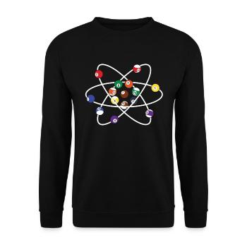 Billard Pool Snooker Cadeau drôle - Sweat-shirt Unisexe - noir - Devant - Alina (178cm) & Michal (187cm)