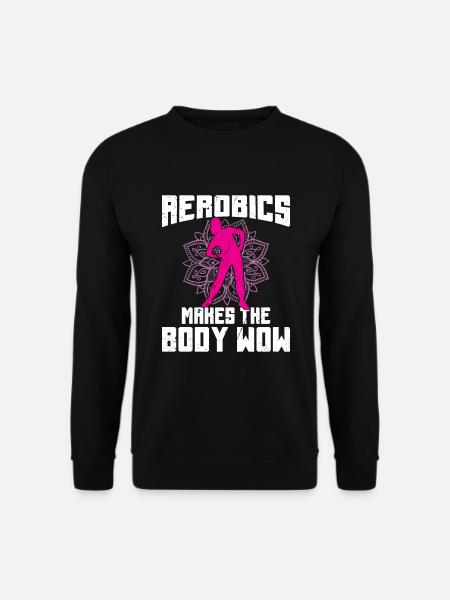 Retro Aerobic Sport Design - Unisex Pullover - Schwarz