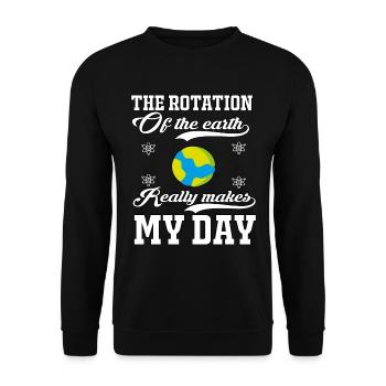 Science Physics Chemistry Nerd Geek Science Atom - Unisex Sweatshirt - black - Front - Alina (178cm) & Michal (187cm)