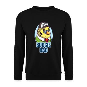 Meilleur papa perruche - Budgerigar Daddy Bird Father - Sweat-shirt Unisexe - noir - Devant - Alina (178cm) & Michal (187cm)