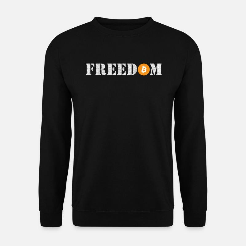 Bitcoin Freedom Crypto - Unisex Sweatshirt - black