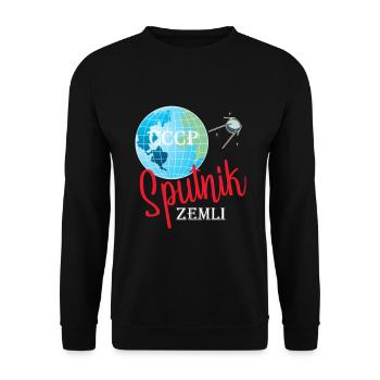Spoutnik Conception de l’espace - Sweat-shirt Unisexe - noir - Devant - Alina (178cm) & Michal (187cm)