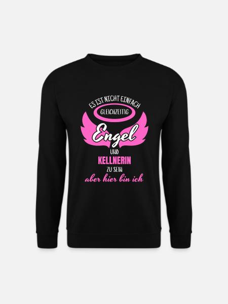 Kellnerin Engel - Unisex Pullover - Schwarz