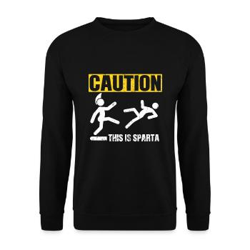 Spartan Molon Labe - Unisex Sweatshirt - black - Front - Alina (178cm) & Michal (187cm)