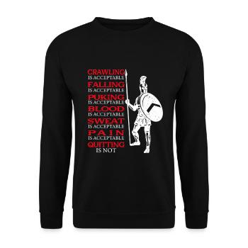 Spartan Molon Labe - Unisex Sweatshirt - black - Front - Alina (178cm) & Michal (187cm)
