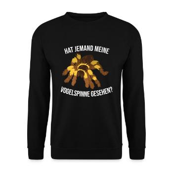 Vogelspinne Spinnen Tarantel Spinne Vogelspinnen - Unisex Pullover - Schwarz - Vorne - Alina (178cm) & Michal (187cm)