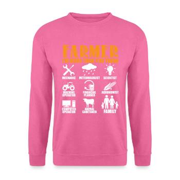 Farmer I'm More Than You Think - Unisex Sweatshirt - pink - Front