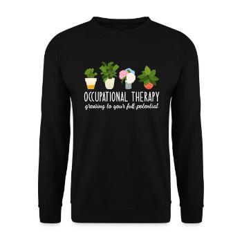 Occupational Therapy - Unisex Sweatshirt - black - Front - Alina (178cm) & Michal (187cm)