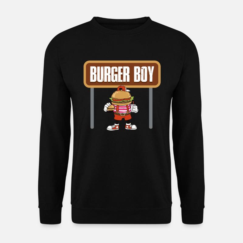 Burger Boy Burger Gift - Unisex Sweatshirt - black