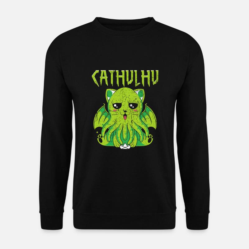 Cathulhu Spruch Design - Sweat-shirt Unisexe - noir