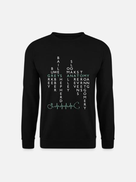 Grey's Anatomy Cast Names - Unisex Sweatshirt - black