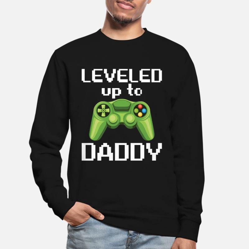 Leveled Up To Daddy Game Controller Unisex Pullover