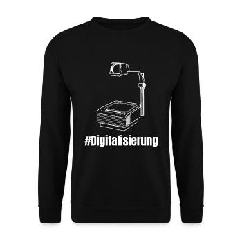 Digitalisierung Pandemie Schüler Deutschand Schule - Unisex Pullover - Schwarz - Vorne - Alina (178cm) & Michal (187cm)