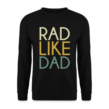 Rad Like Dad Baby Onesie - Unisex Sweatshirt - black - Front - Alina (178cm) & Michal (187cm)