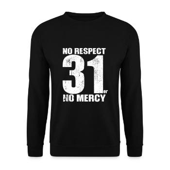 No Respect for 31er - Sweat-shirt Unisexe - noir - Devant - Alina (178cm) & Michal (187cm)