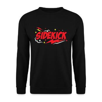 Dad Sidekicks Matching - Unisex Pullover - Schwarz - Vorne - Alina (178cm) & Michal (187cm)