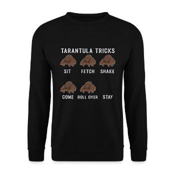 Tarantula Tricks Cadeau araignée - Sweat-shirt Unisexe - noir - Devant - Alina (178cm) & Michal (187cm)