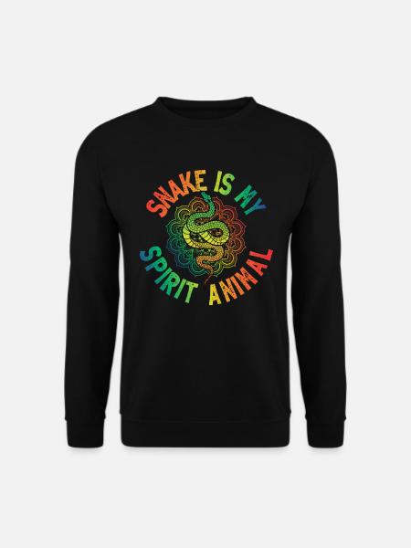 Snake Spirit Animal Snake Gift - Unisex Sweatshirt - black