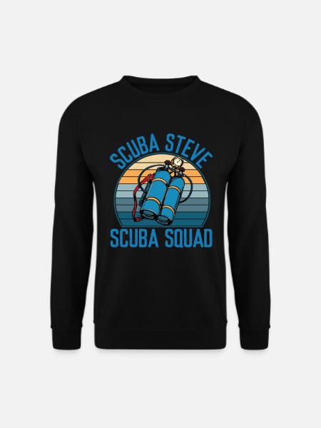 Scuba Steve Scuba Squad Vintage - Unisex Sweatshirt - black