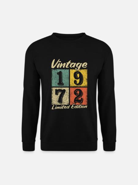 Légende depuis 1972 - année de naissance 1972 vintage - Sweat-shirt Unisexe - noir