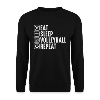 Volley-ball Drôle de cadeau pour les parents de l’entraîneur - Sweat-shirt Unisexe - noir - Devant - Alina (178cm) & Michal (187cm)
