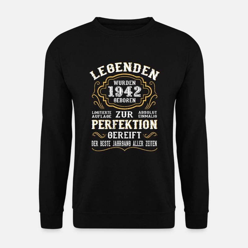 1942 Die Geburt einer Legende Geburtstag Geschenk - Unisex Pullover - Schwarz